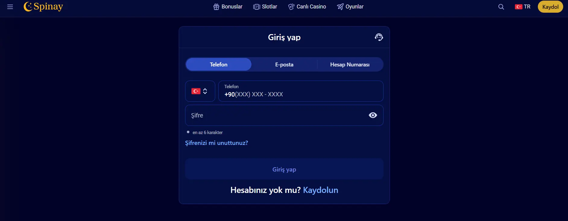 Spinay Casino – Oyunlar, Bonuslar ve Mobil Casino image 2